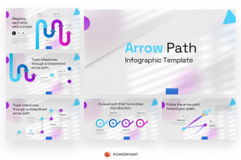 Minimal Path Arrow PowerPoint Template